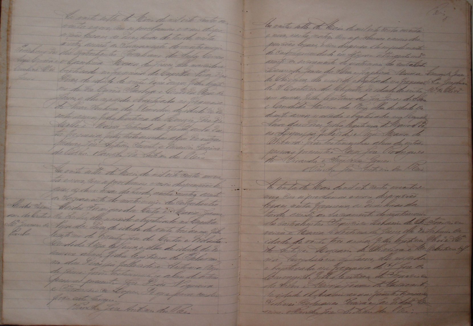 Documento histórico de Rio Espera