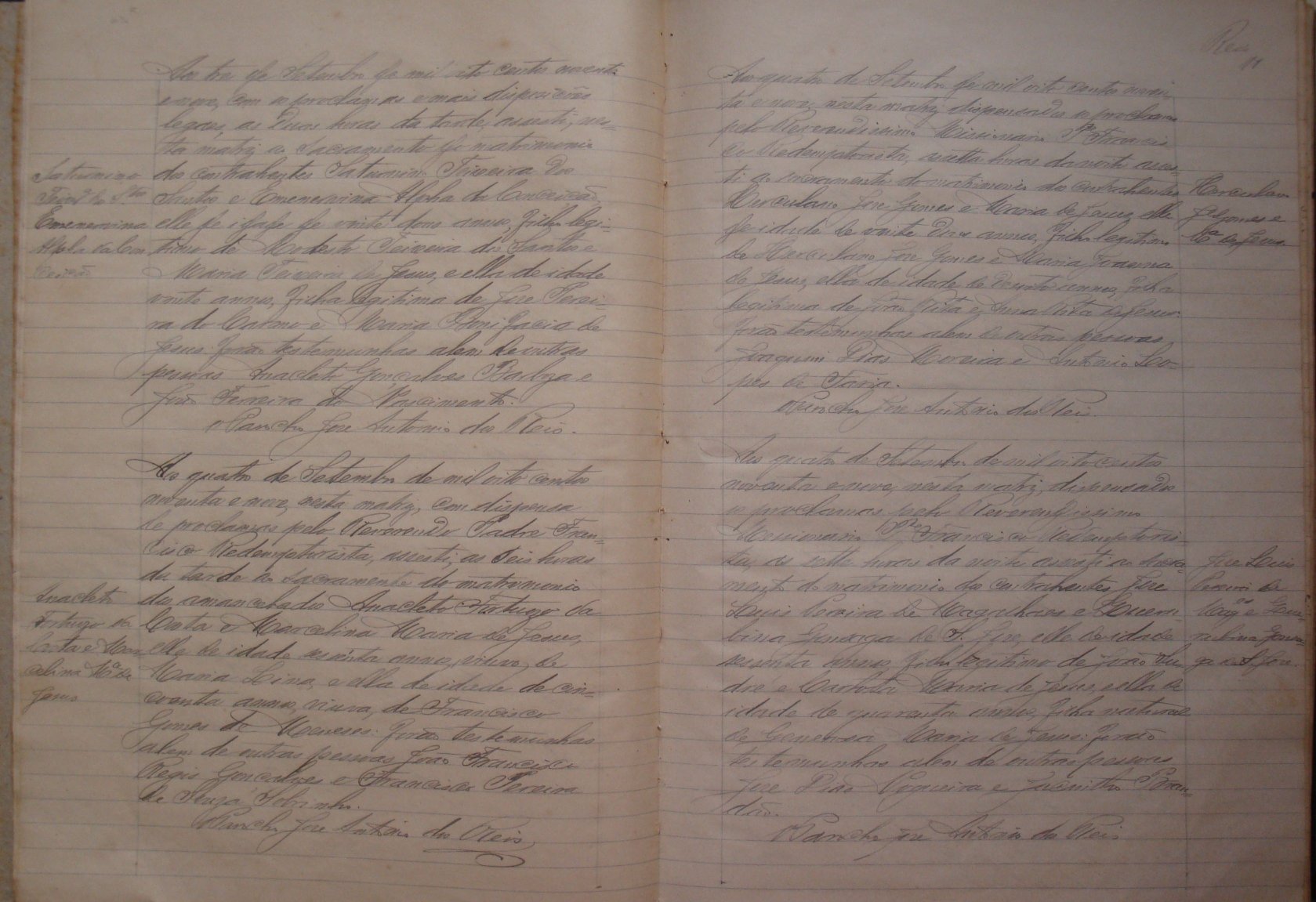 Documento histórico de Rio Espera