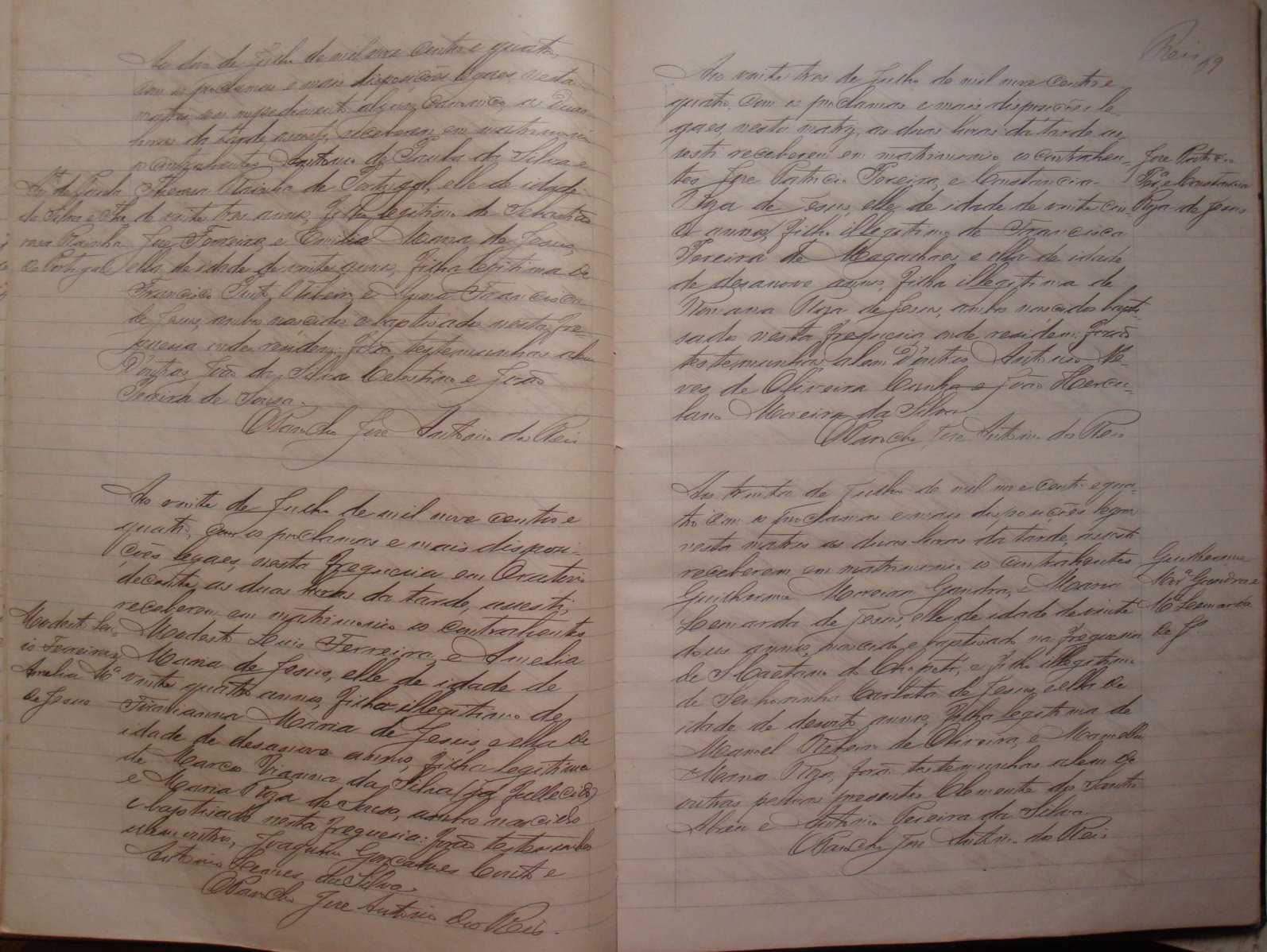 Documento histórico de Rio Espera