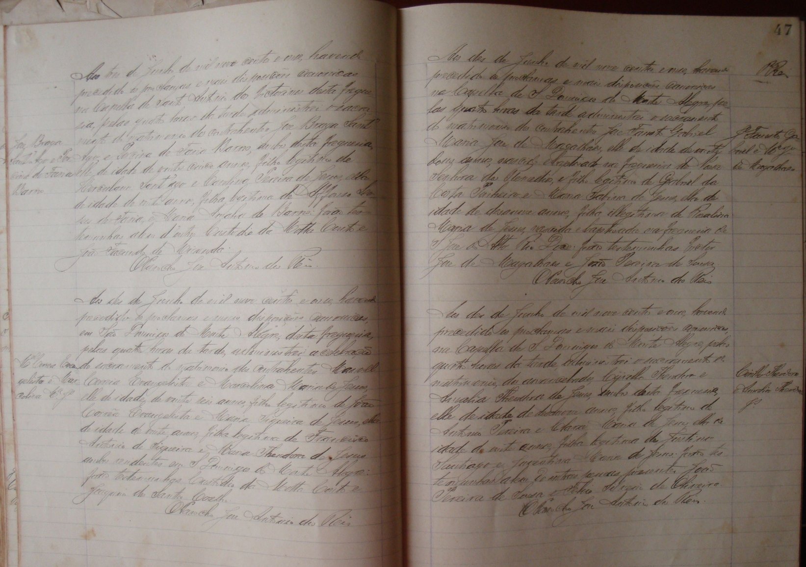 Documento histórico de Rio Espera