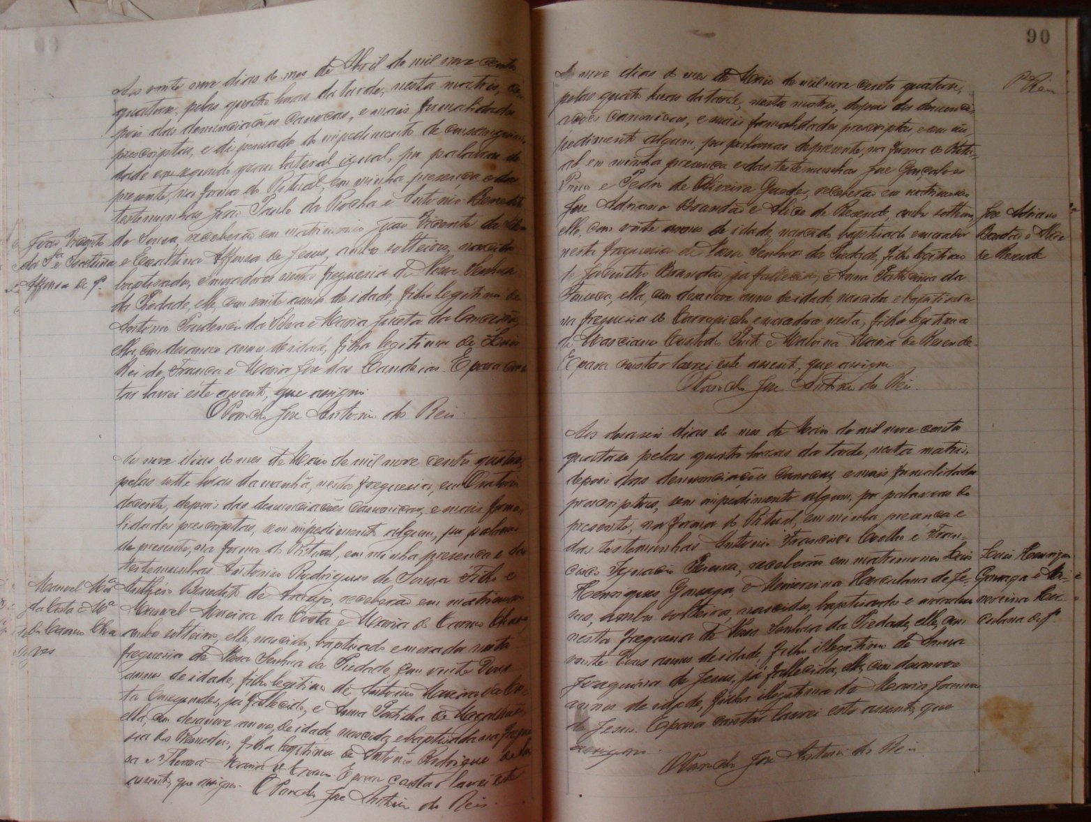 Documento histórico de Rio Espera