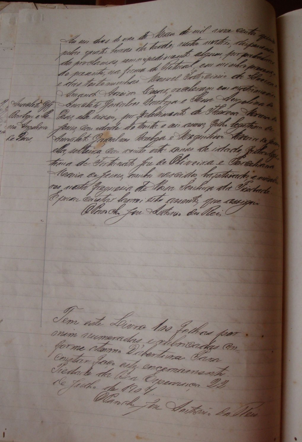 Documento histórico de Rio Espera