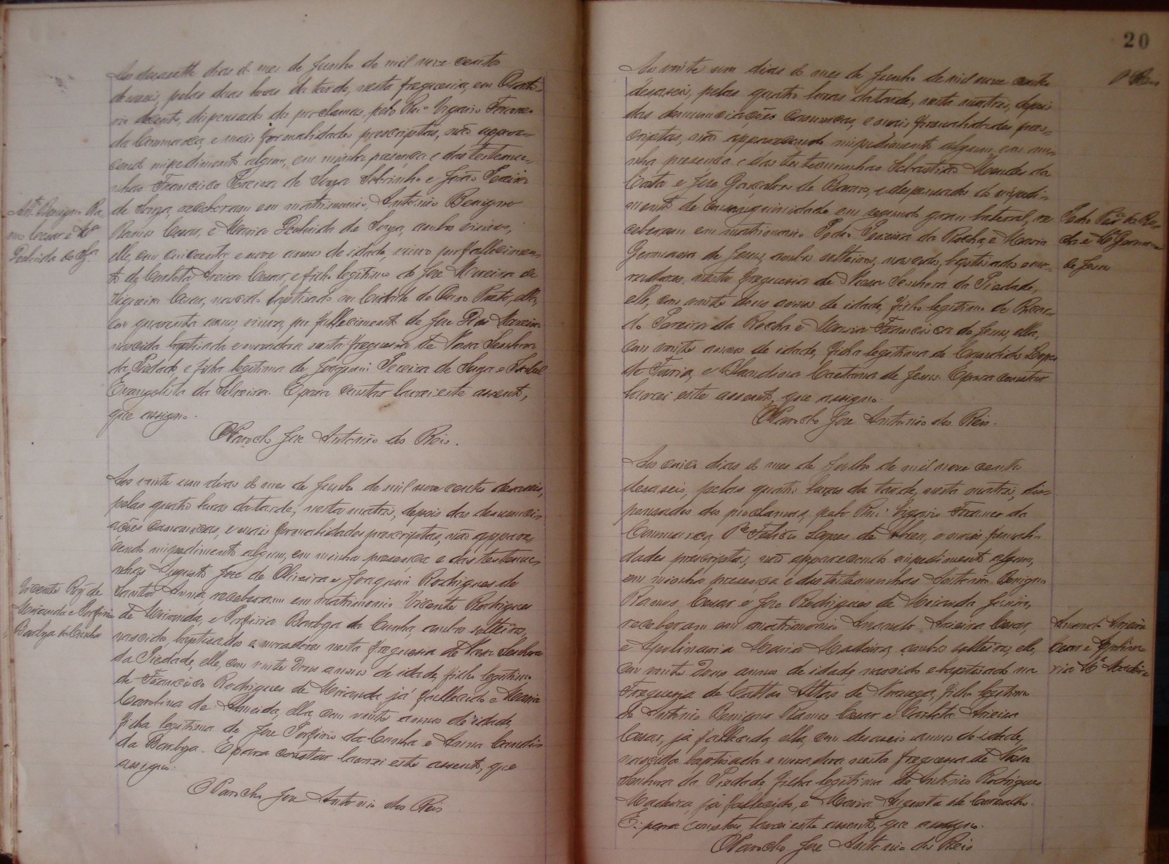 Documento histórico de Rio Espera