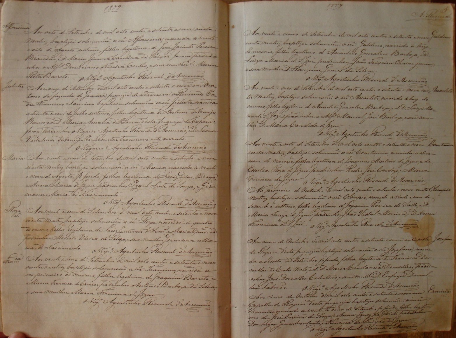 Documento histórico de Rio Espera