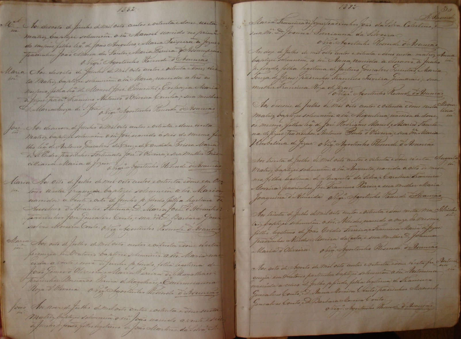 Documento histórico de Rio Espera