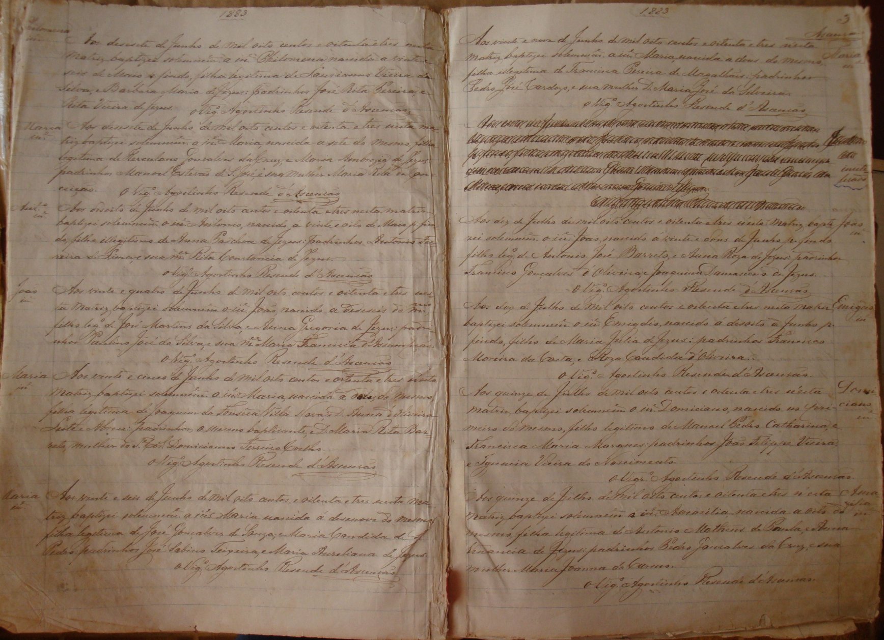 Documento histórico de Rio Espera