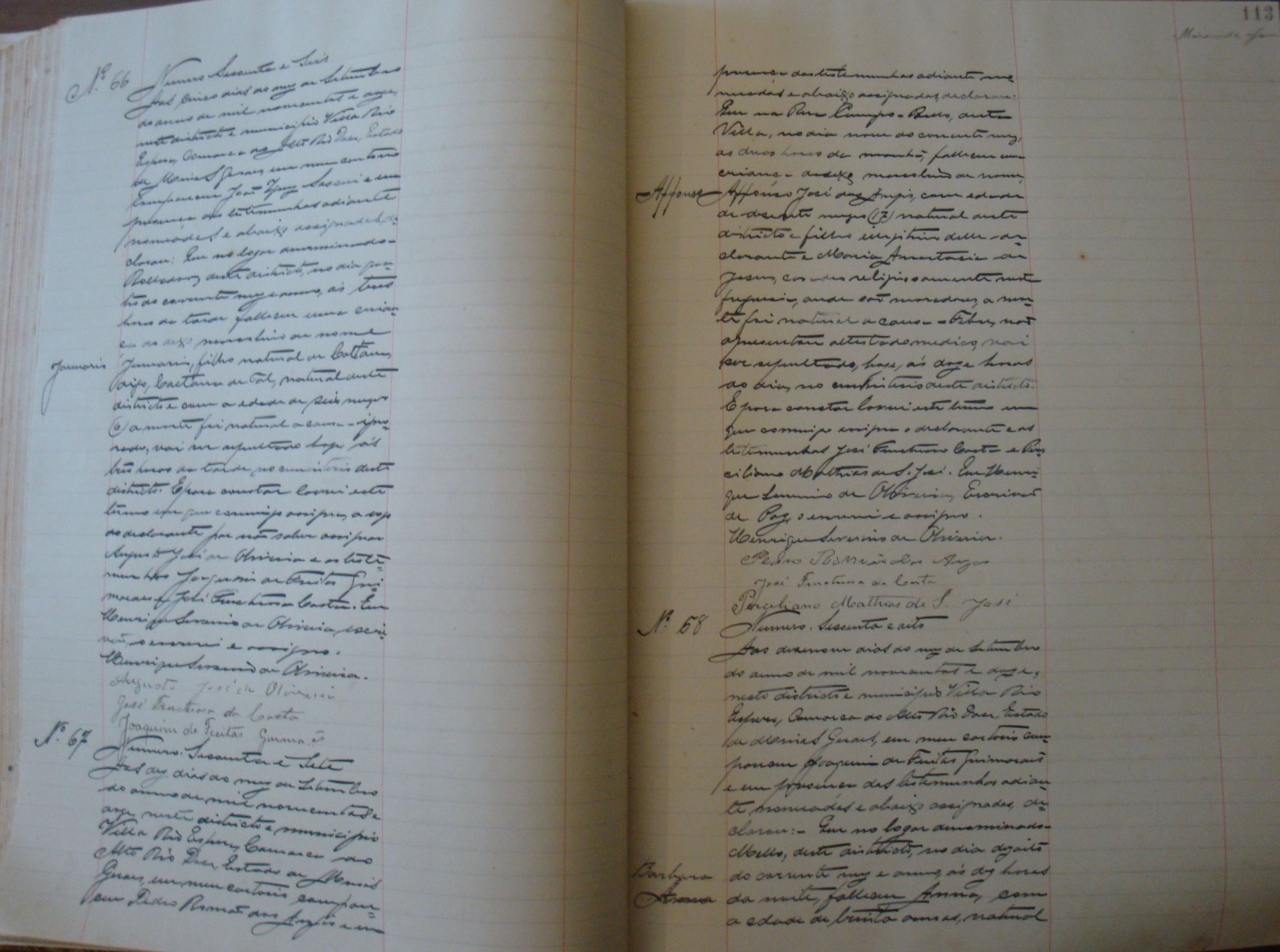 Documento histórico de Rio Espera