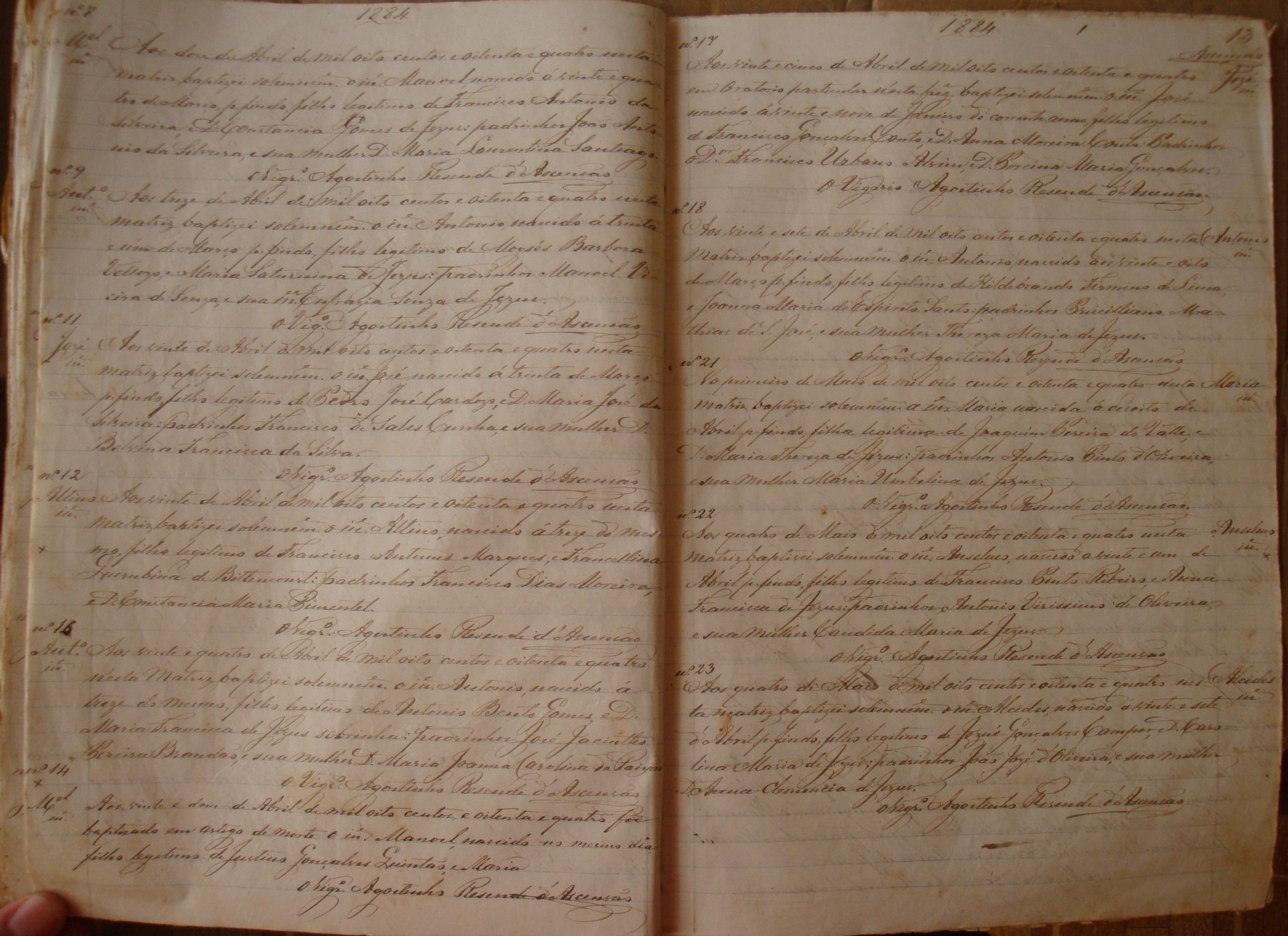Documento histórico de Rio Espera