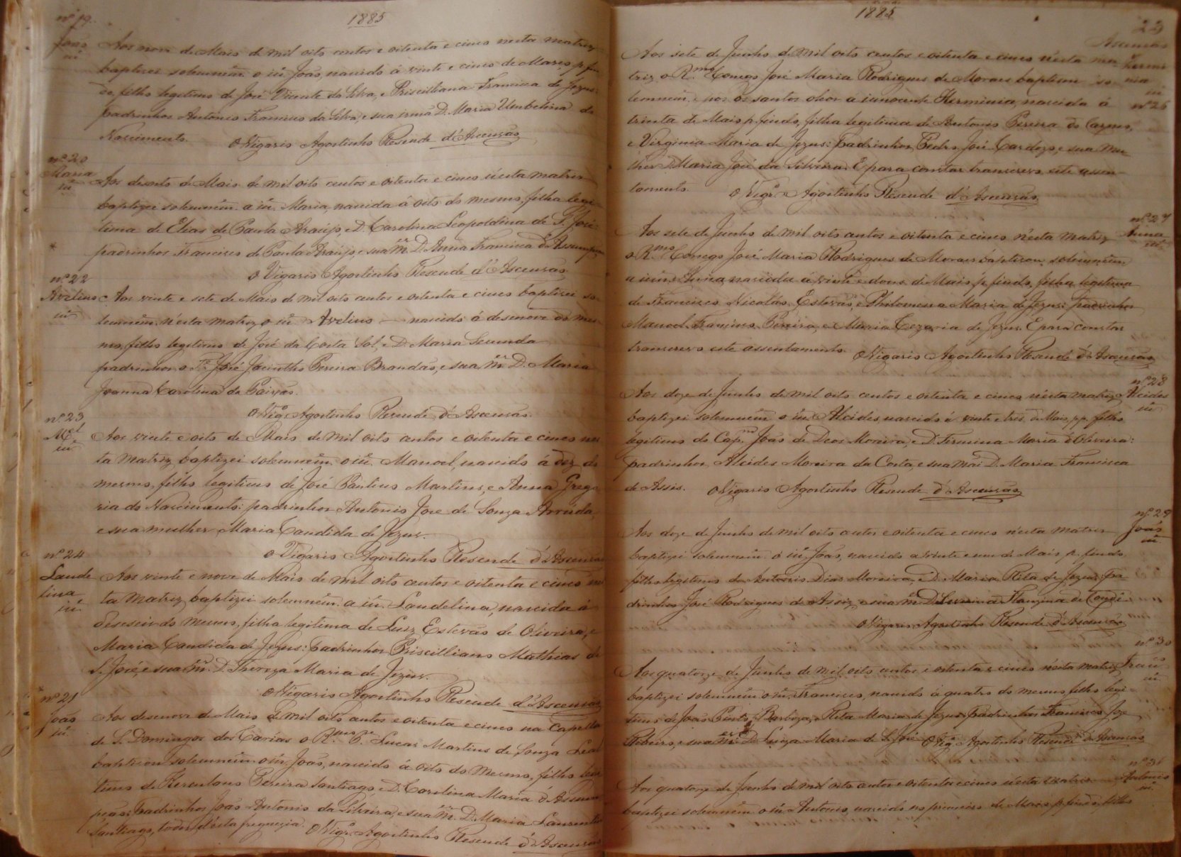 Documento histórico de Rio Espera