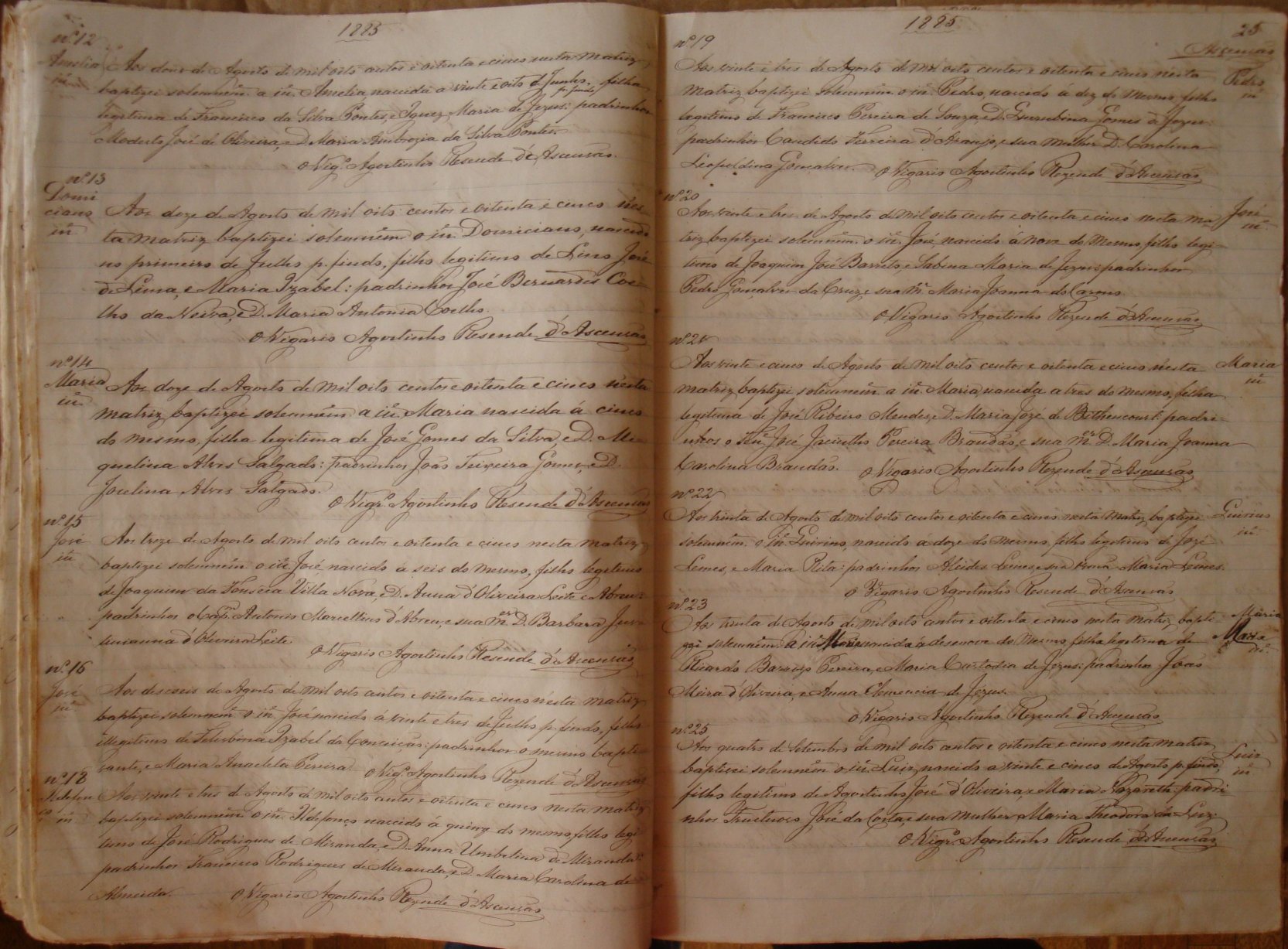 Documento histórico de Rio Espera