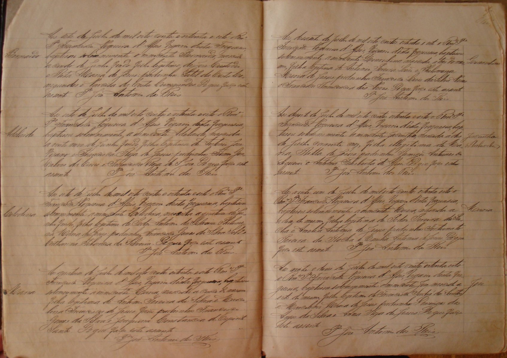 Documento histórico de Rio Espera