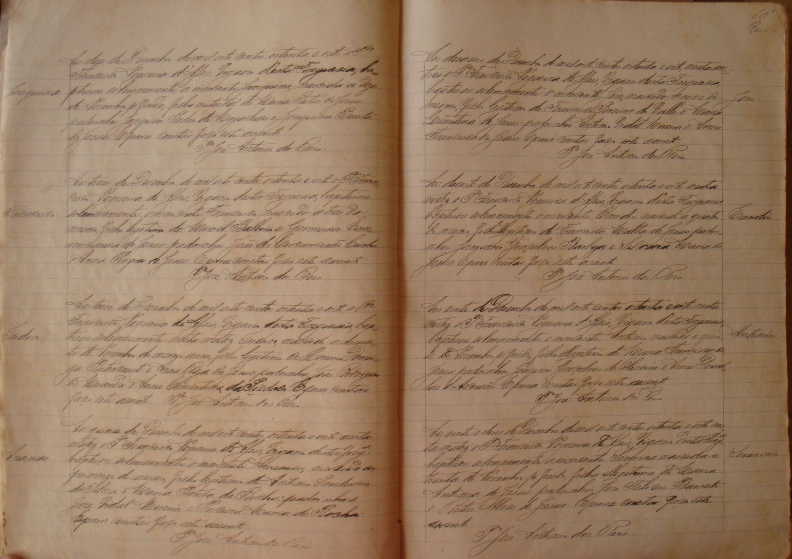 Documento histórico de Rio Espera
