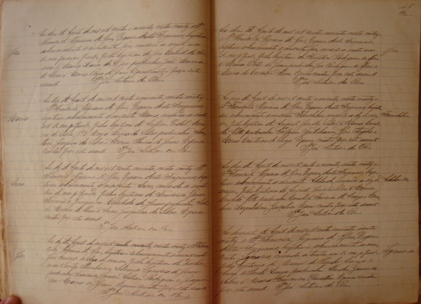 Documento histórico de Rio Espera