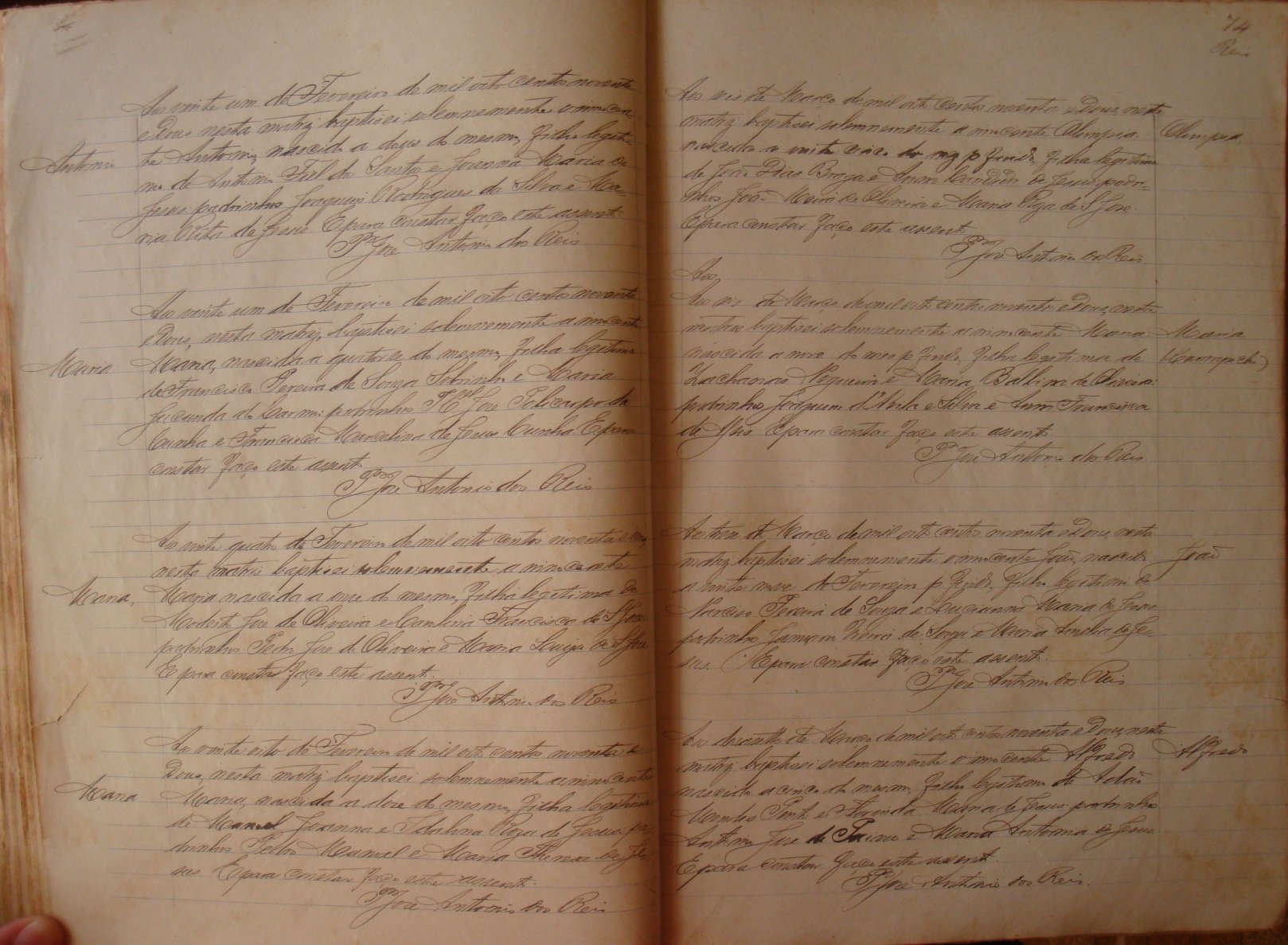 Documento histórico de Rio Espera