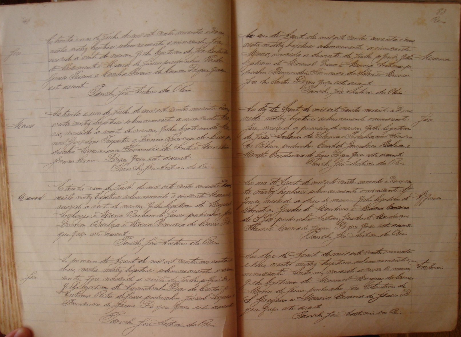 Documento histórico de Rio Espera