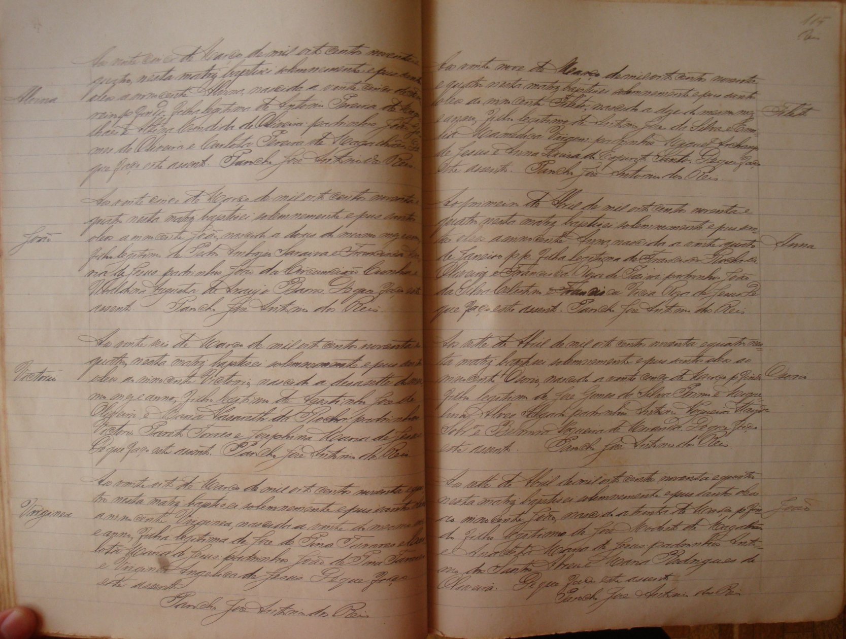 Documento histórico de Rio Espera