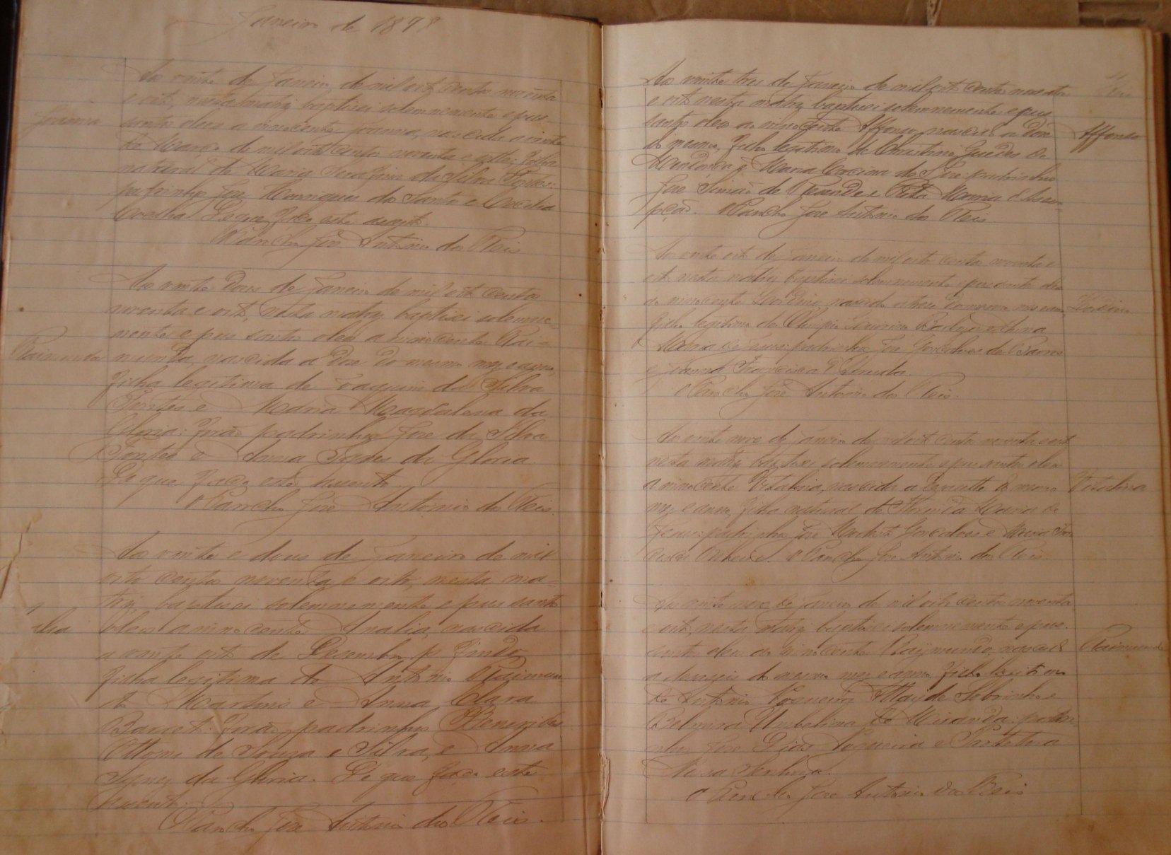 Documento histórico de Rio Espera