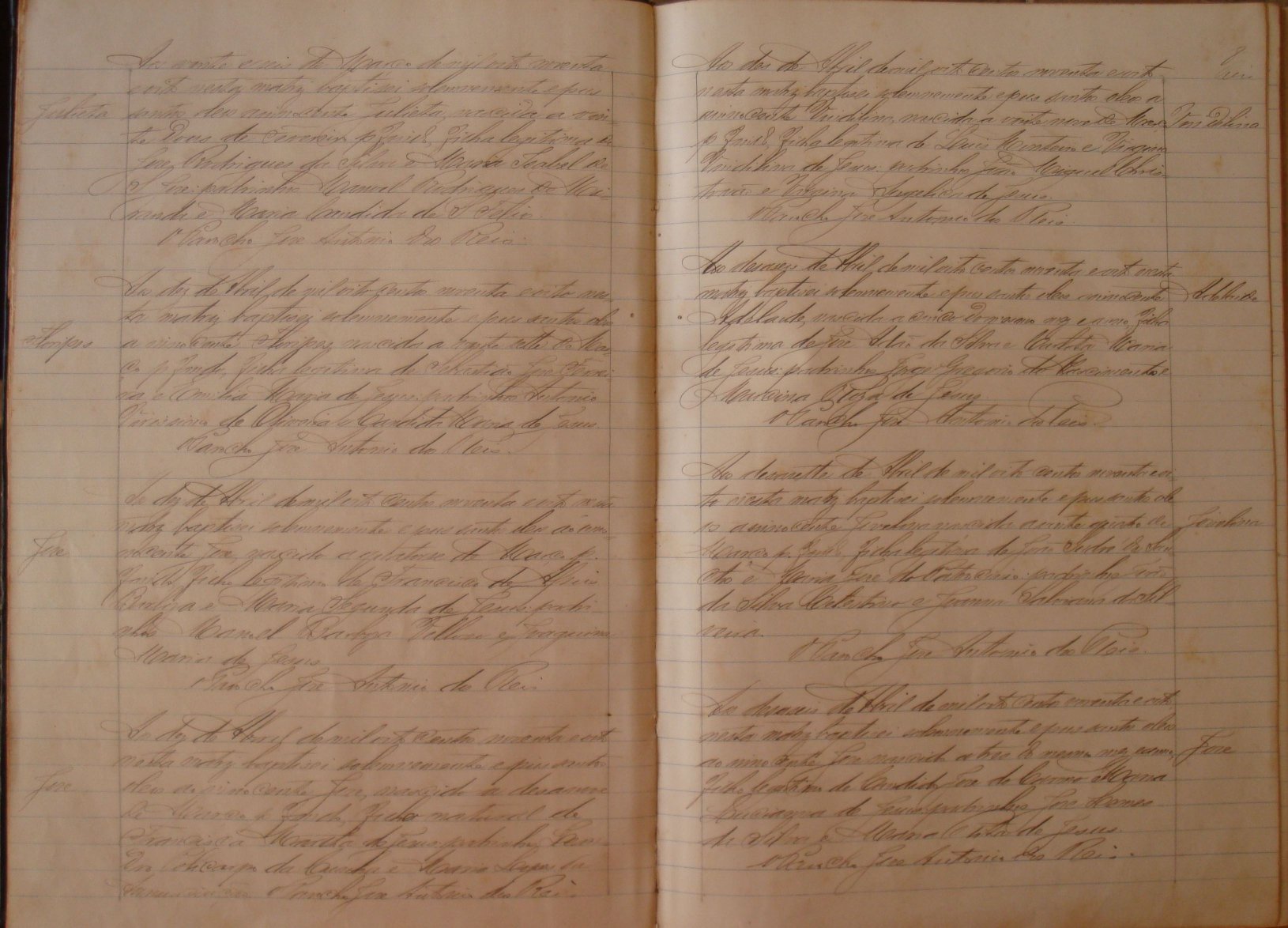 Documento histórico de Rio Espera