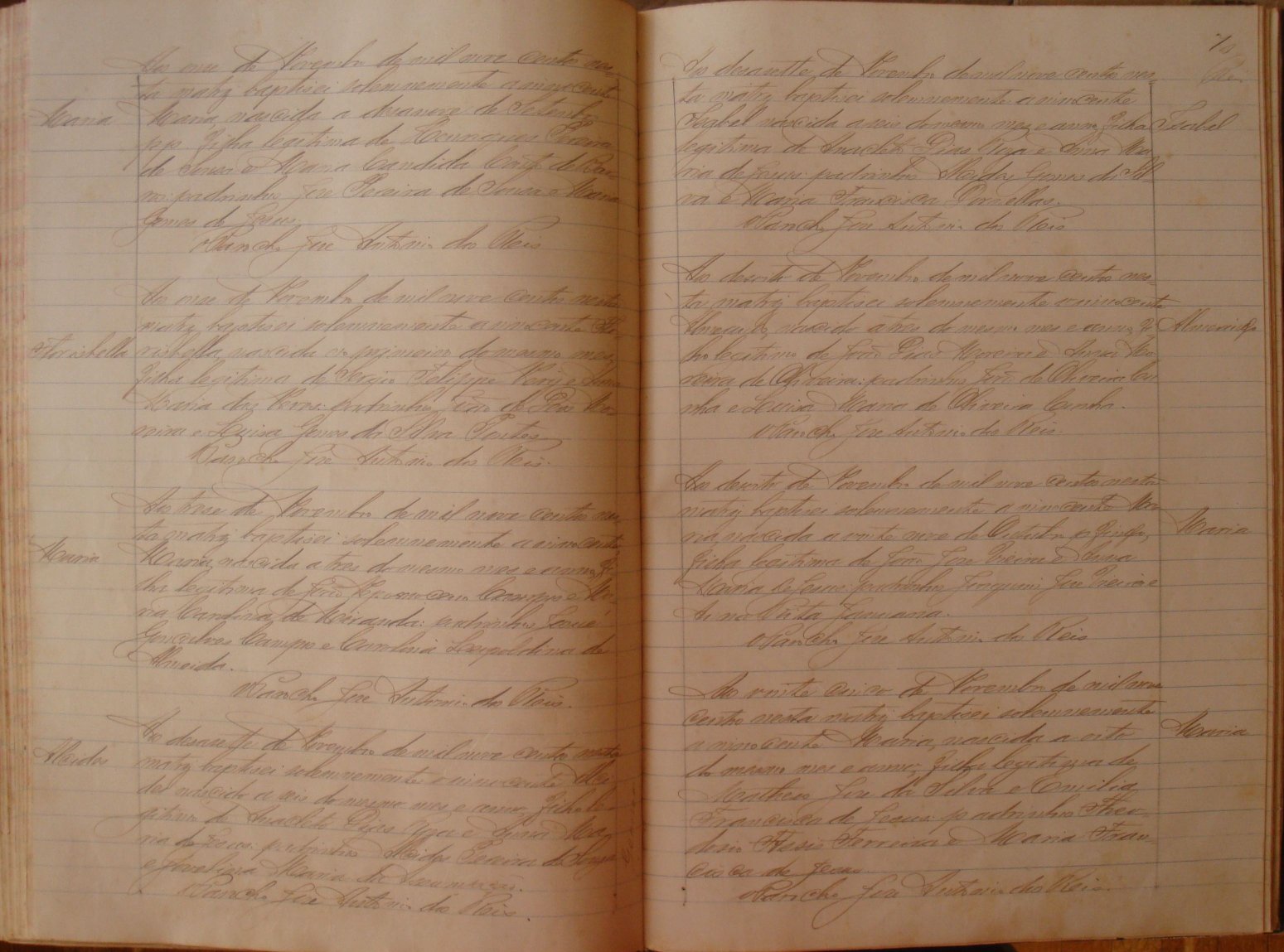 Documento histórico de Rio Espera
