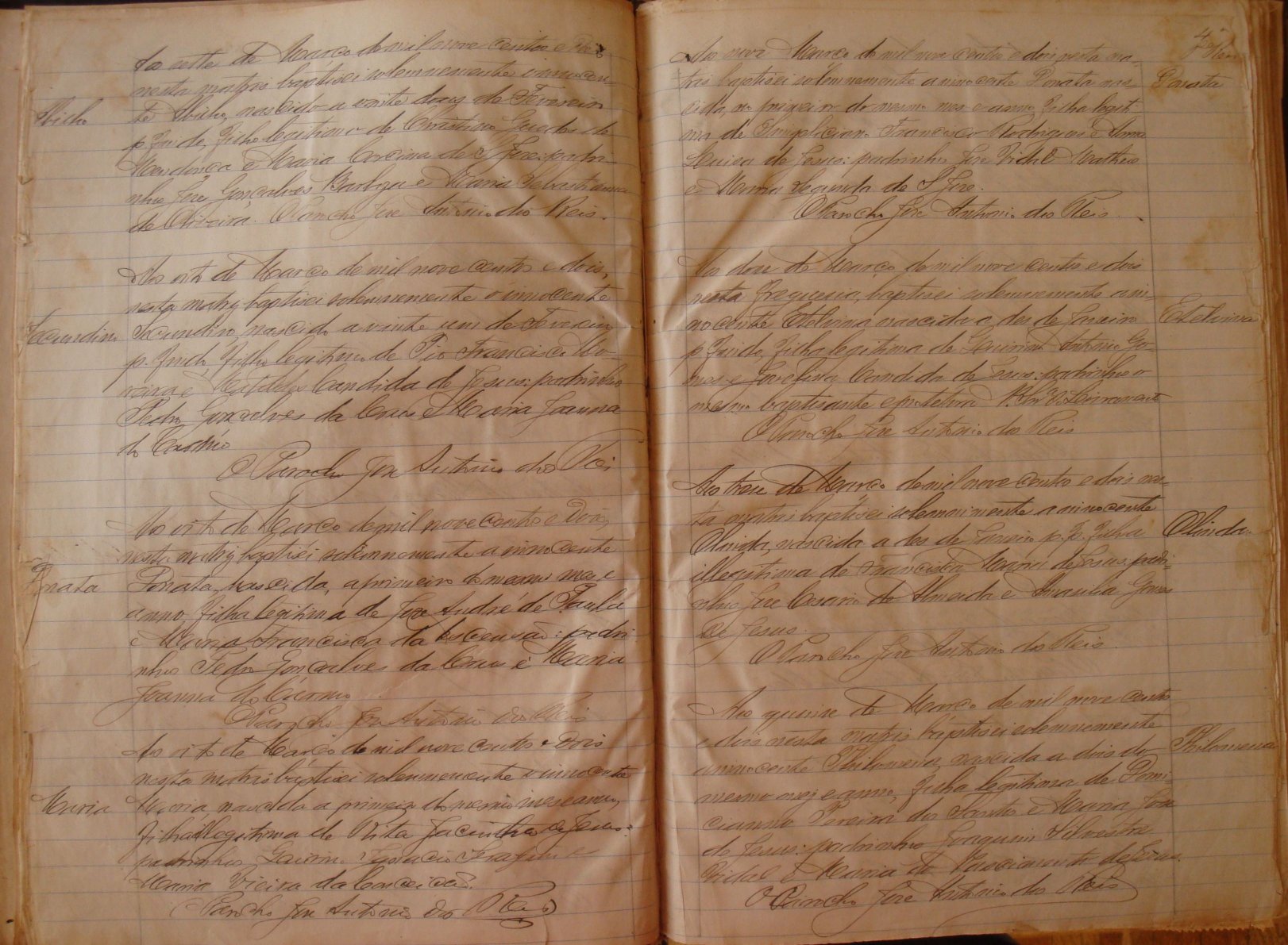 Documento histórico de Rio Espera