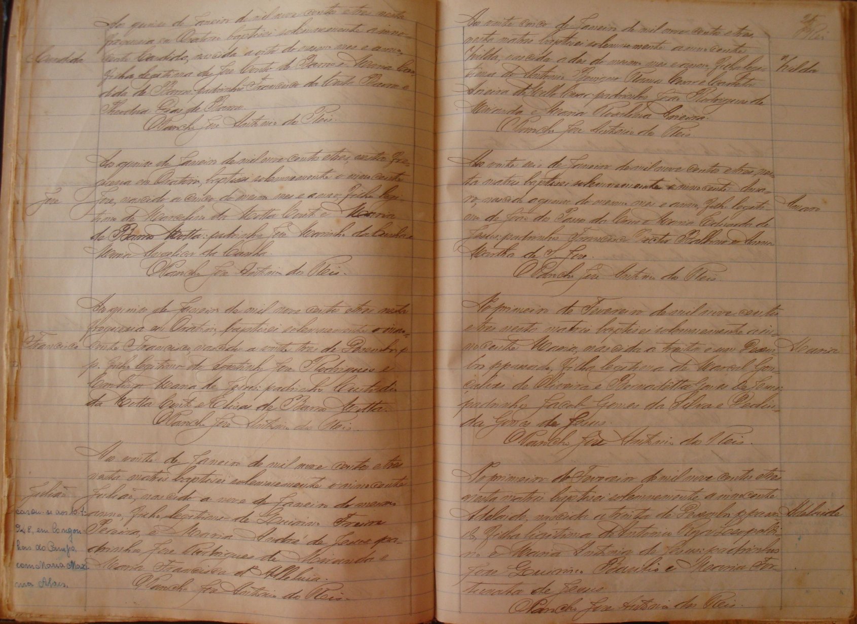 Documento histórico de Rio Espera