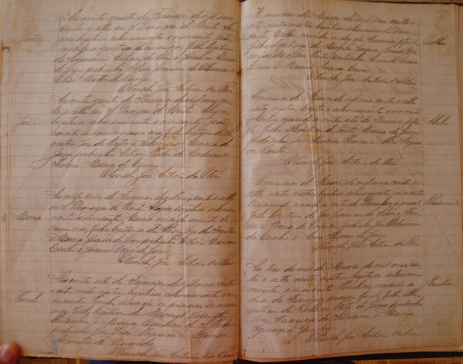 Documento histórico de Rio Espera