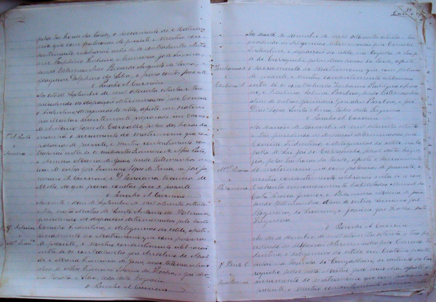 Documento histórico de Rio Espera