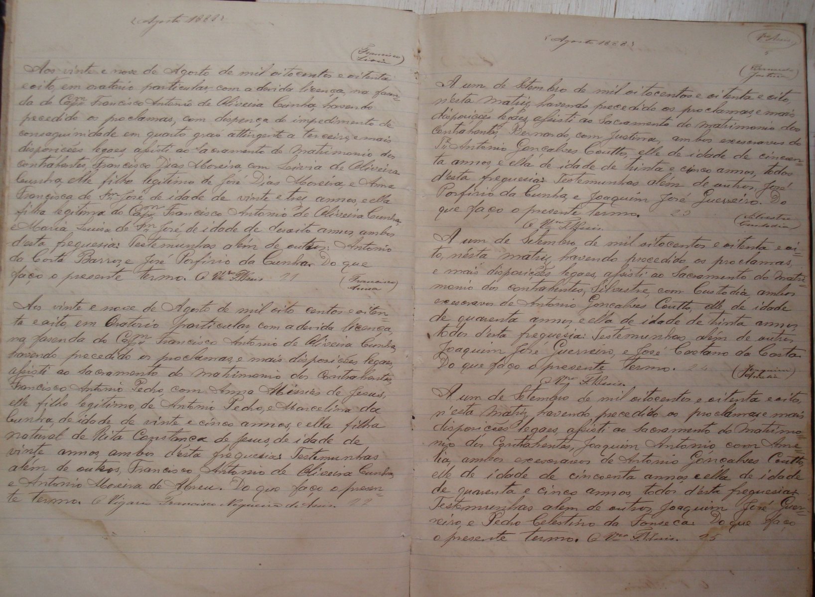 Documento histórico de Rio Espera