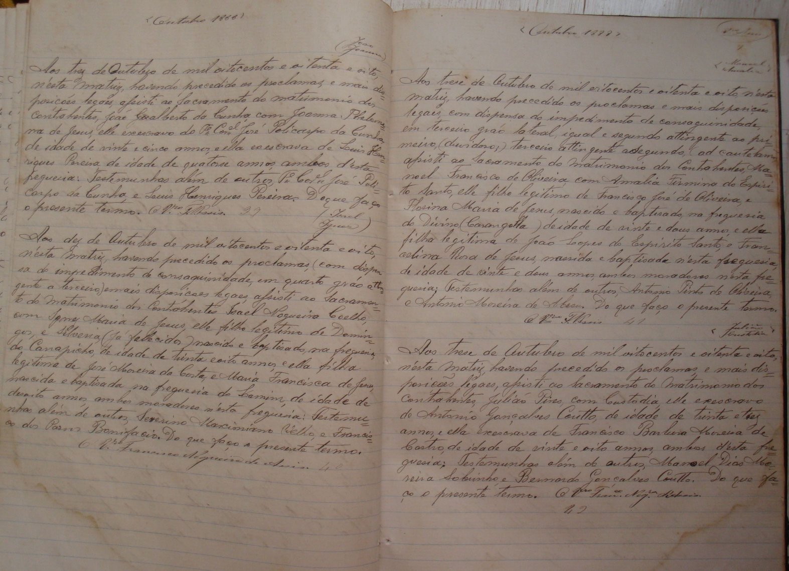 Documento histórico de Rio Espera
