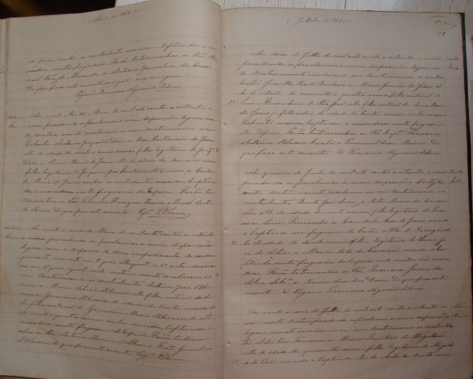 Documento histórico de Rio Espera