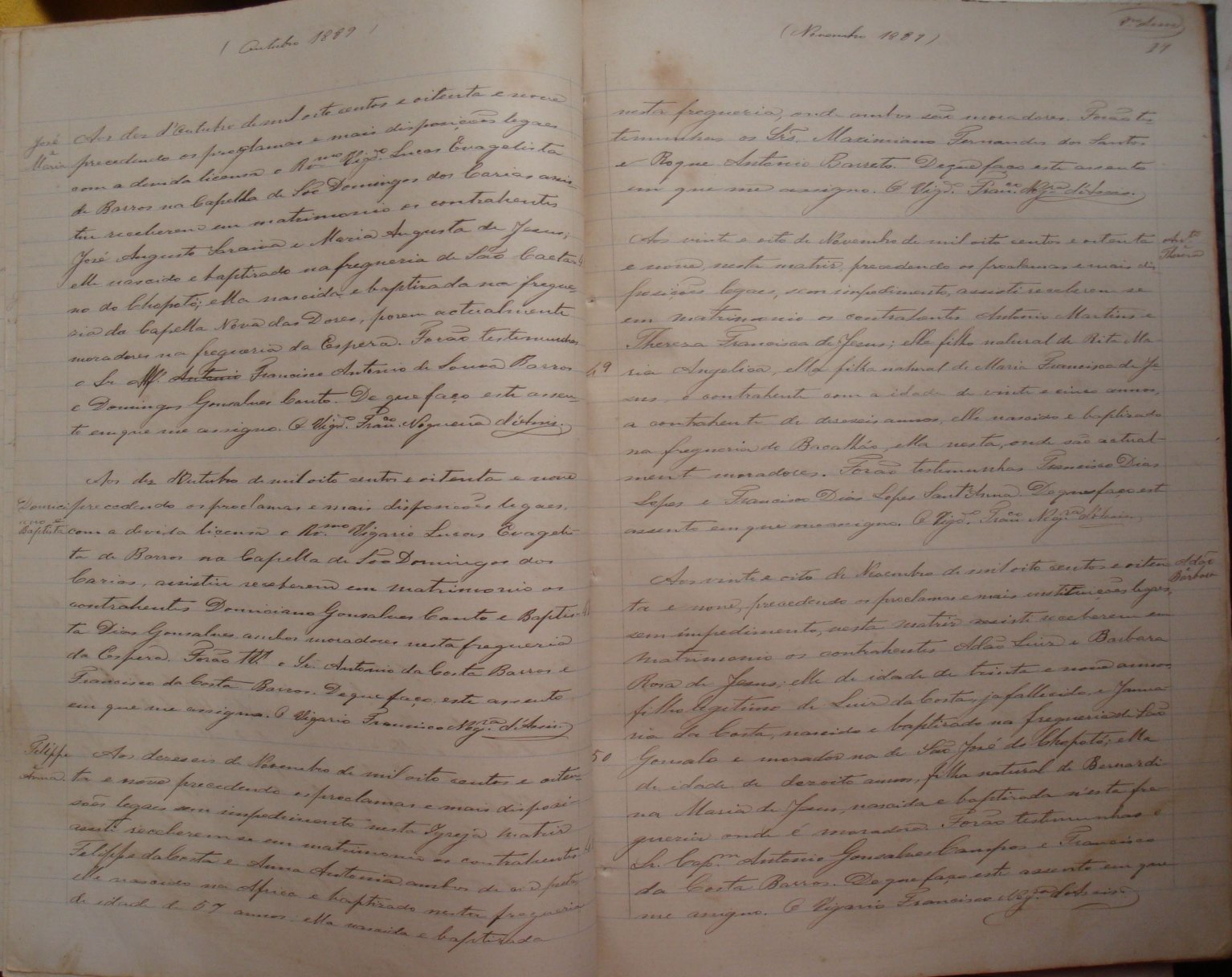 Documento histórico de Rio Espera
