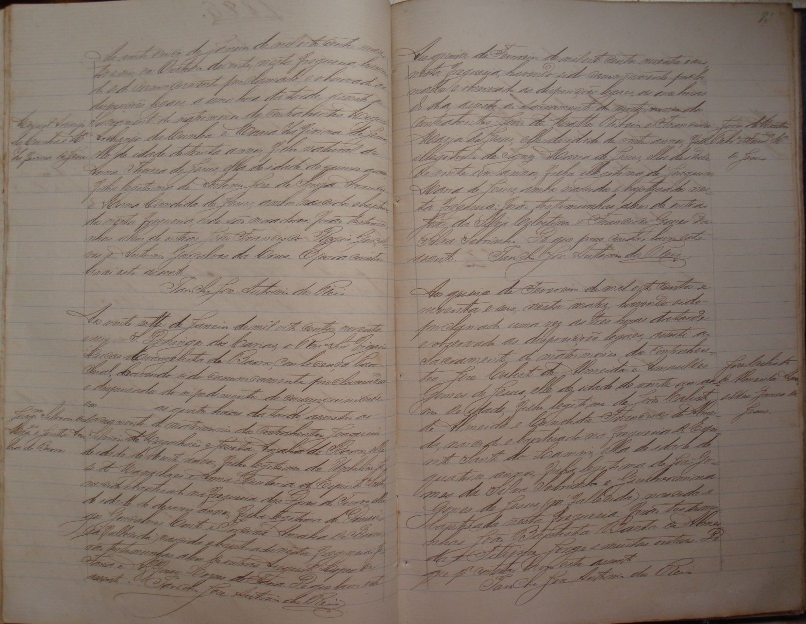 Documento histórico de Rio Espera